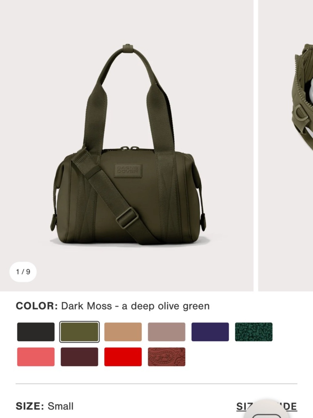 Dark Moss Men's Duffel Bag - Compact Travel Satchel